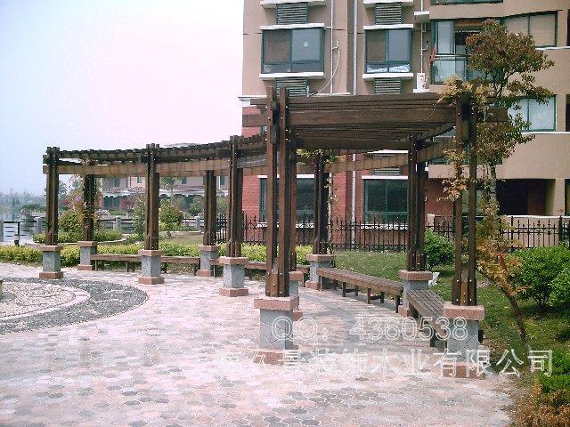 户外防腐木花架欣赏[含部分公司工程案例]2416 帖子ID:1169-木图网-木结构之家 www.woodpic.cn