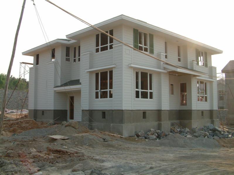 一组木结构别墅的施工进程....1876 帖子ID:1208-木图网-木结构之家 www.woodpic.cn