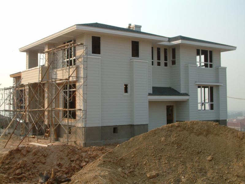 一组木结构别墅的施工进程....6420 帖子ID:1208-木图网-木结构之家 www.woodpic.cn