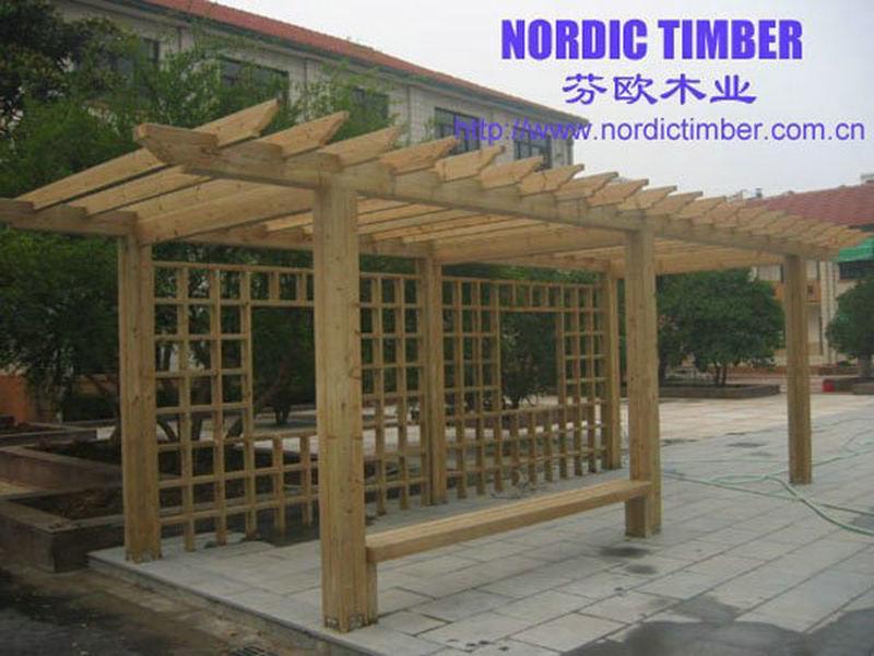 木花架欣赏二零零五三七4873 帖子ID:1296-木图网-木结构之家 www.woodpic.cn