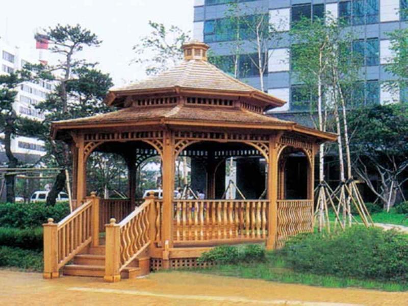 防腐木凉亭二零零五六2148 帖子ID:1371-木图网-木结构之家 www.woodpic.cn