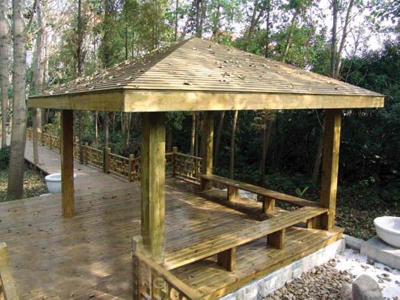 防腐木凉亭二零零五六6357 帖子ID:1371-木图网-木结构之家 www.woodpic.cn