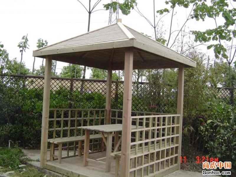 防腐木凉亭二零零五七6530 帖子ID:1372-木图网-木结构之家 www.woodpic.cn