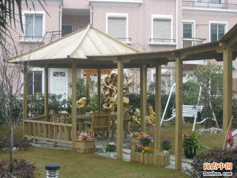 防腐木凉亭二零零五七663 帖子ID:1372-木图网-木结构之家 www.woodpic.cn