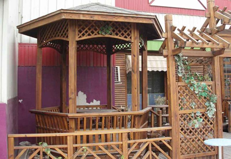 防腐木凉亭二零零五十四5449 帖子ID:1379-木图网-木结构之家 www.woodpic.cn