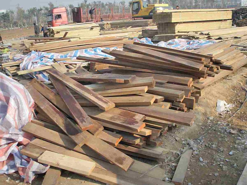 防腐木进场准备施工2170 帖子ID:1507-木图网-木结构之家 www.woodpic.cn