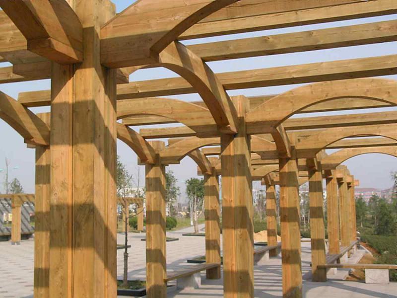 余姚某小区景观花架3055 帖子ID:1554-木图网-木结构之家 www.woodpic.cn