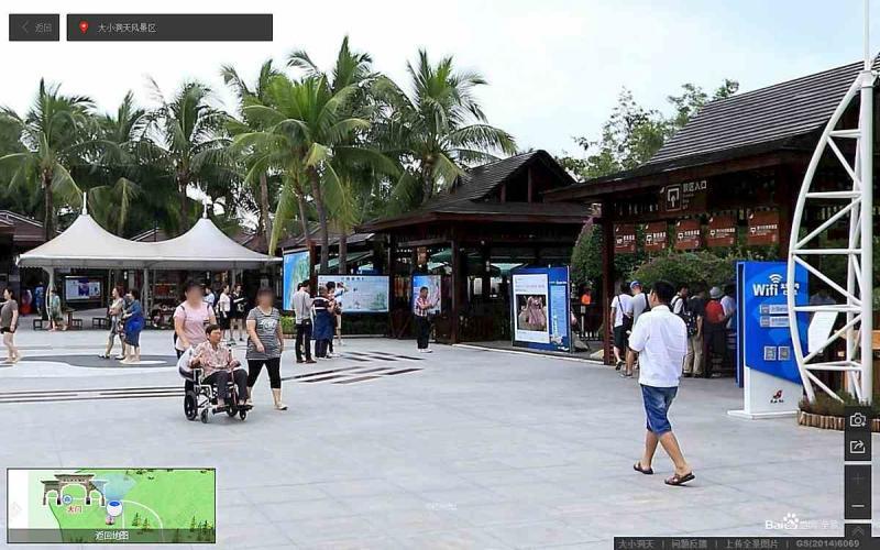 海南省三亚市大小洞天风景区防腐木凉亭9899 帖子ID:1574-木图网-木结构之家 www.woodpic.cn