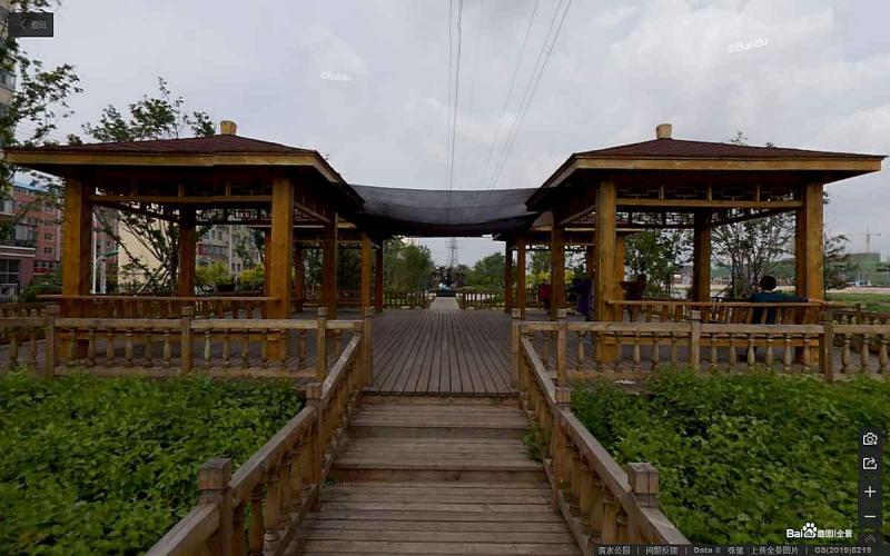 吉林省延吉市清水公园防腐木四角凉亭1309 帖子ID:1597-木图网-木结构之家 www.woodpic.cn