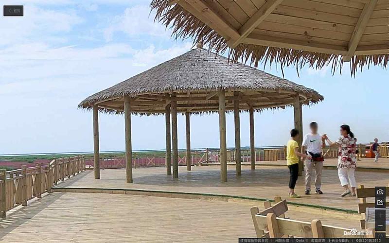 辽宁省盘锦市红海滩风景廊道景区茅草亭5300 帖子ID:1609-木图网-木结构之家 www.woodpic.cn
