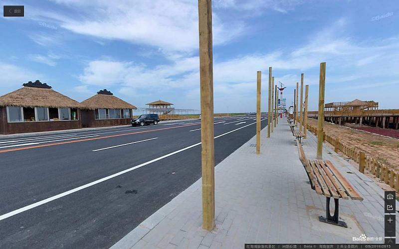 辽宁省盘锦市红海滩风景廊道景区茅草亭1003 帖子ID:1609-木图网-木结构之家 www.woodpic.cn