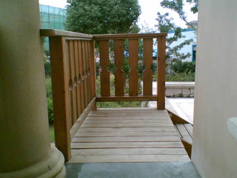 防腐木栏杆欣赏八9209 帖子ID:1721-木图网-木结构之家 www.woodpic.cn