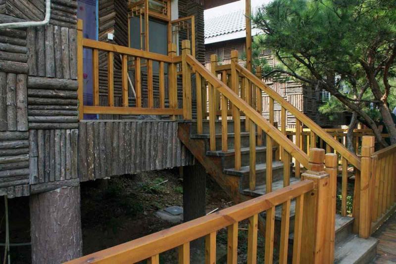 防腐木栏杆欣赏二十三2477 帖子ID:1736-木图网-木结构之家 www.woodpic.cn