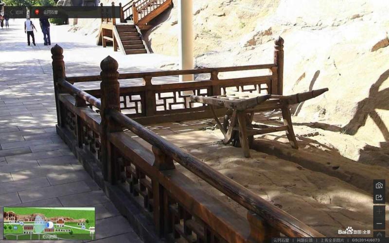 山西省大同市云冈区云冈石窟防护特色木栏杆2381 帖子ID:1776-木图网-木结构之家 www.woodpic.cn