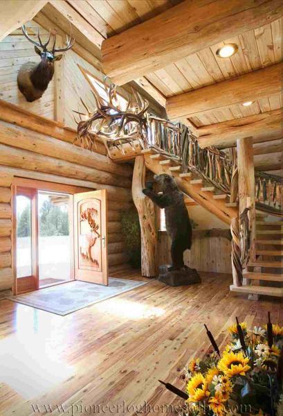 木别墅走廊楼梯欣赏三4383 帖子ID:1962-木图网-木结构之家 www.woodpic.cn